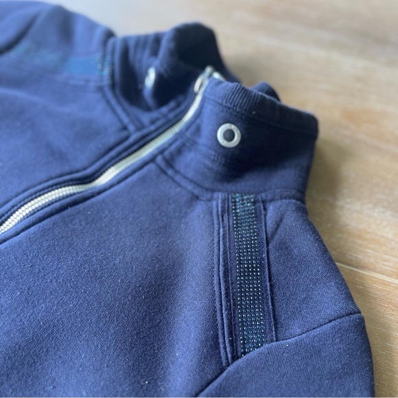 Cavallo Navy Rhinestone Zip-Up Jacket - Picture 3 of 7